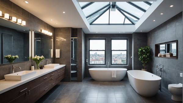 Verrière dans la salle de bain : tendance moderne et pratique